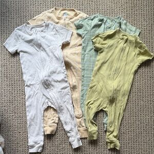 Cloud Island Olive Green Baby Romper